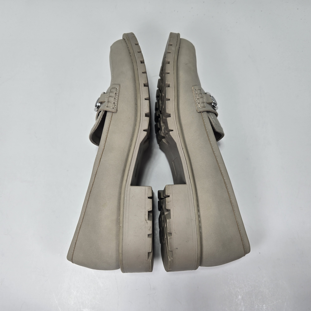 Dolce Vita Claudia Chunky Beige Horsebit Penny Loafers w/ Silver Accent Size 10 - Picture 8 of 14